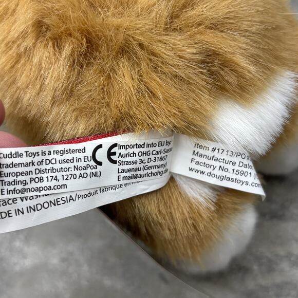NWT DOUGLAS Corgi Stuffed Plush Soft Puppy Dog Plushie Tan White Stuffed Animal - Picture 12 of 14